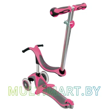 Самокат Globber Evo 4 in 1 Plus (розовый) картинка 2